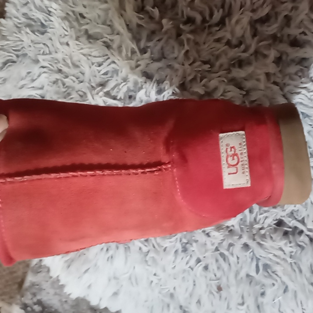 Red UGG boots